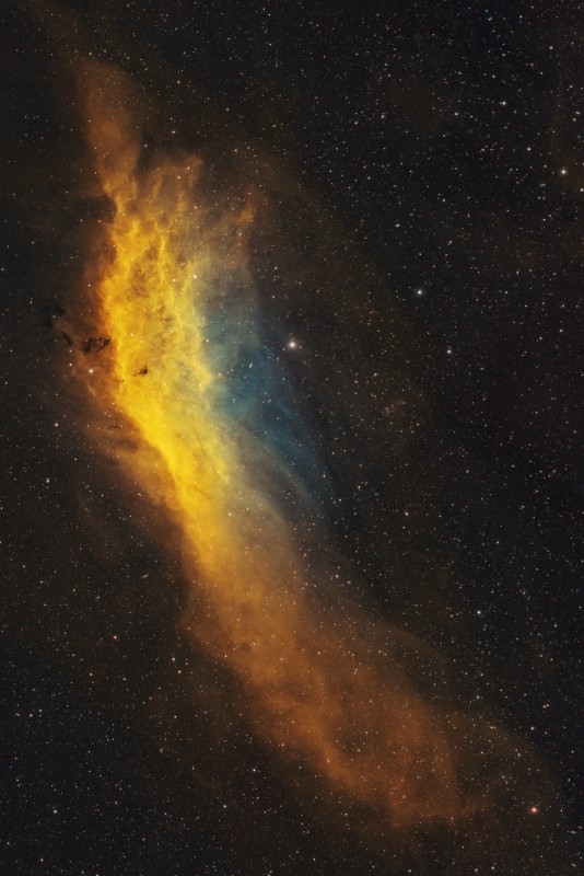 California Nebula in SHO image