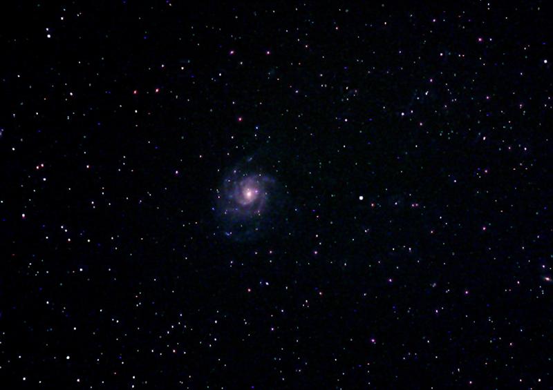 Messier 101 Pinwheel Galaxy Wide Field