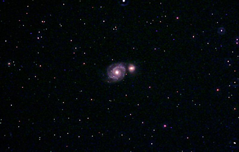 Messier 51 Whirlpool Galaxy Wide Field