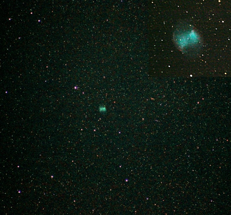 m27 Wide Field and Up Close