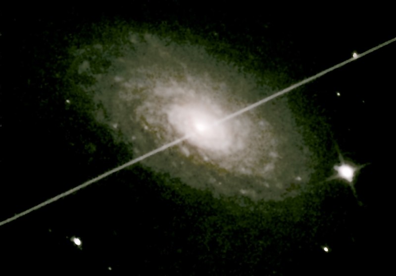 Messier 63 With Transient Jet