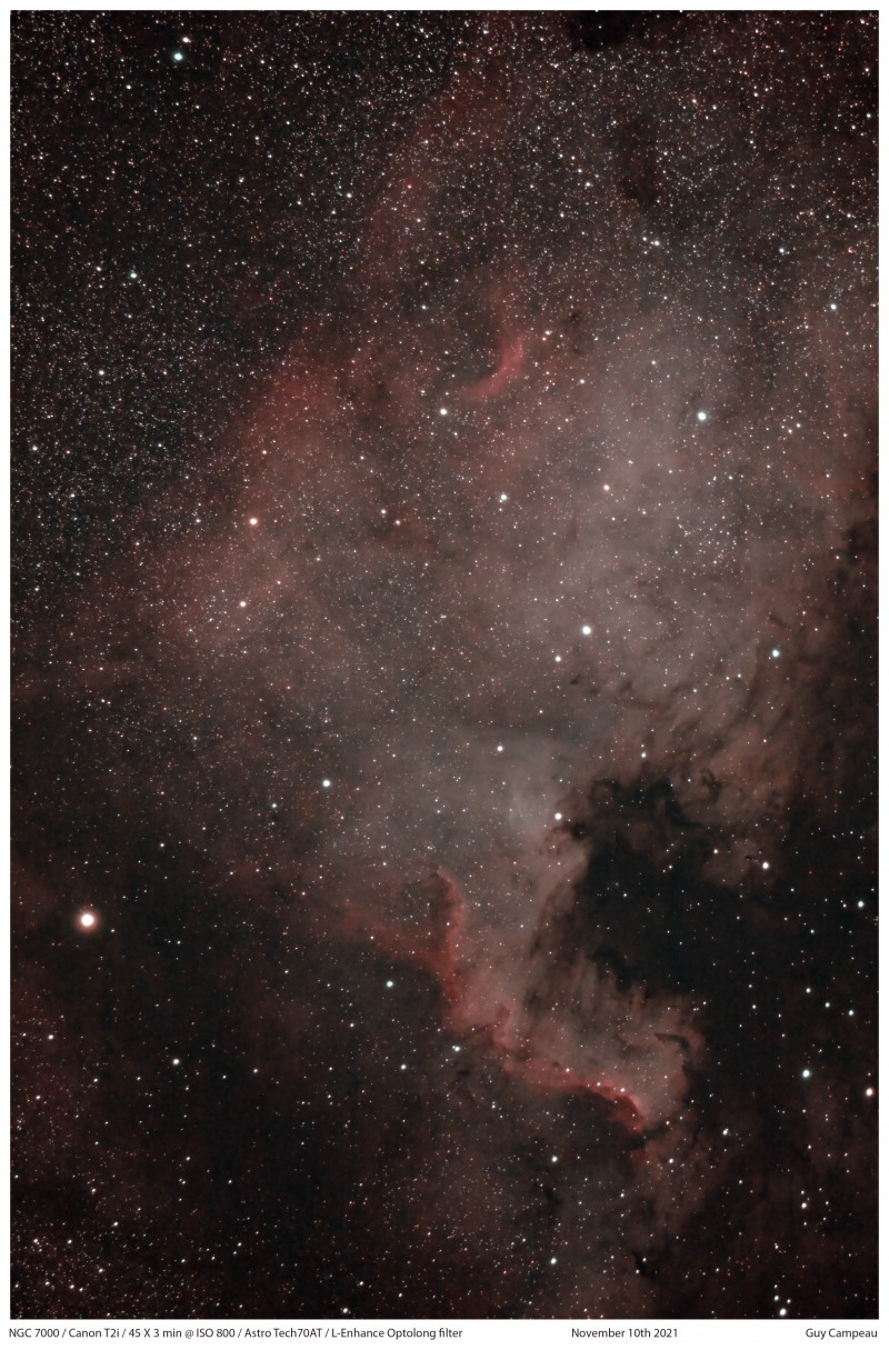NGC7000 The North America Nebula