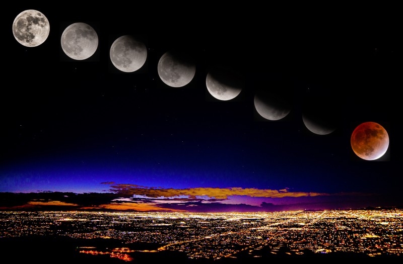Lunar Eclipse over Phoenix, AZ image