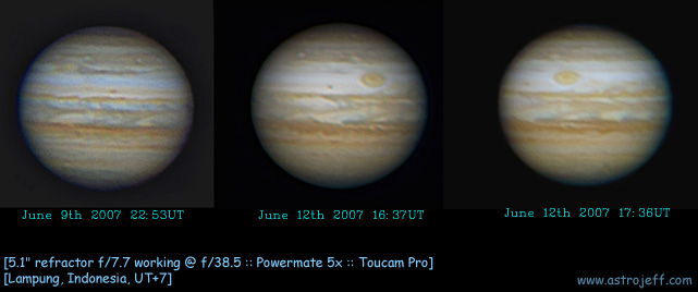 Jupiter 2007 GRS & Junior