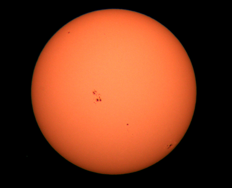 sun with sunspot groups
