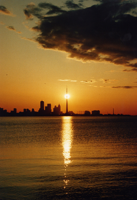 Sun Occlusion by CN Tower Observation Pod