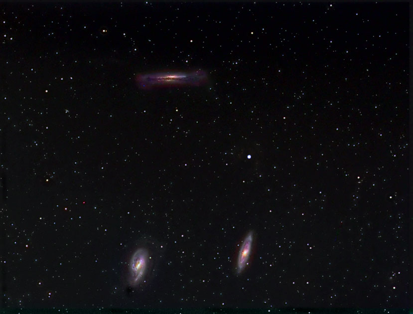 Wide-Field Leo Trio