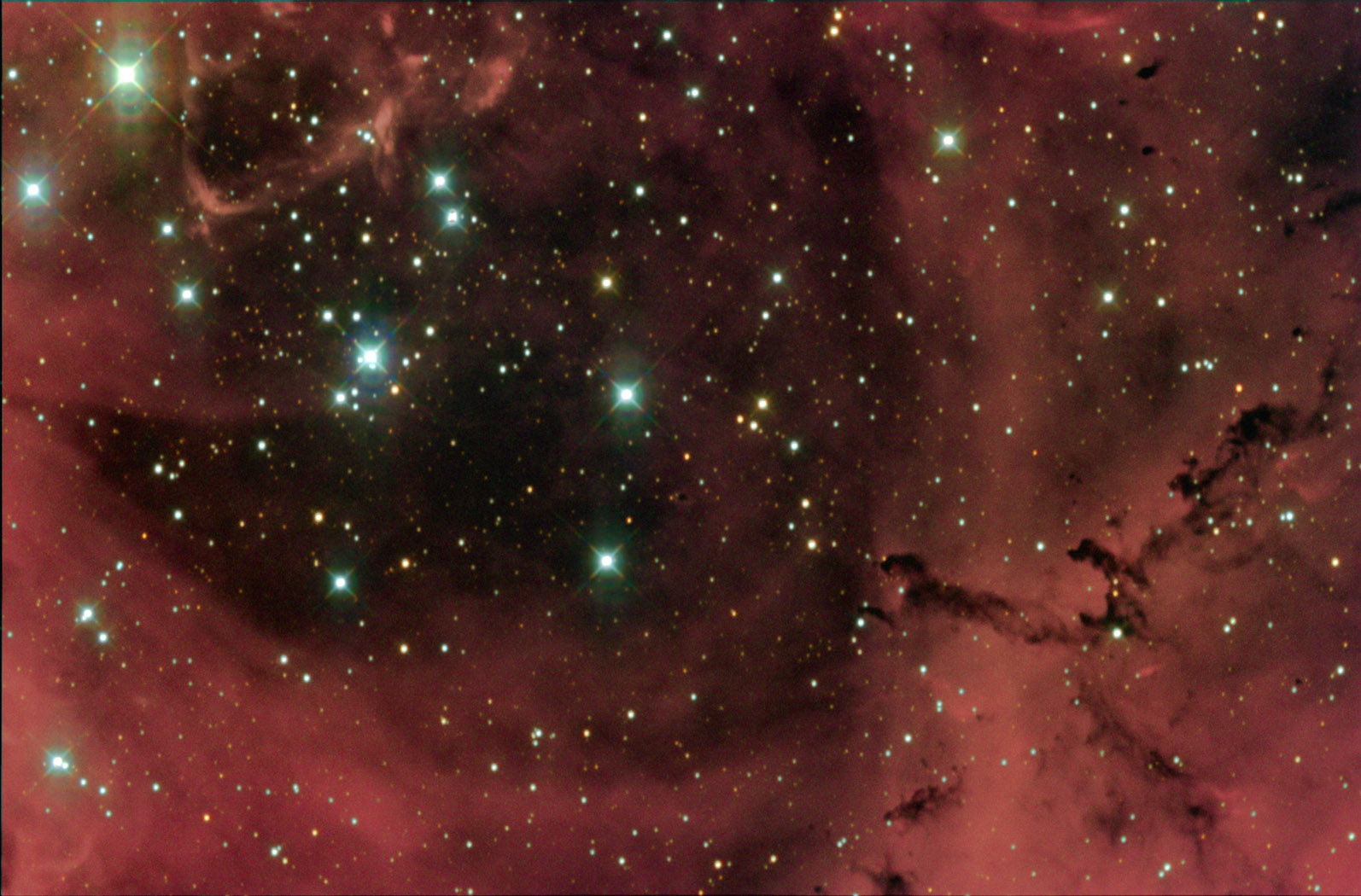 N2244 Star Cluster and image