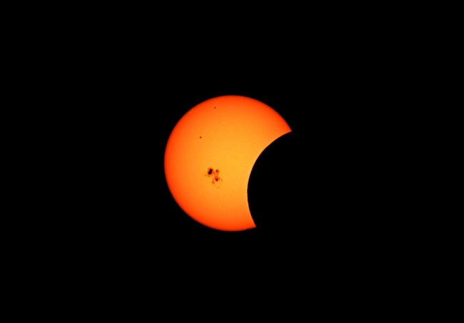 Partial Solar Eclipse, October 23, 2014