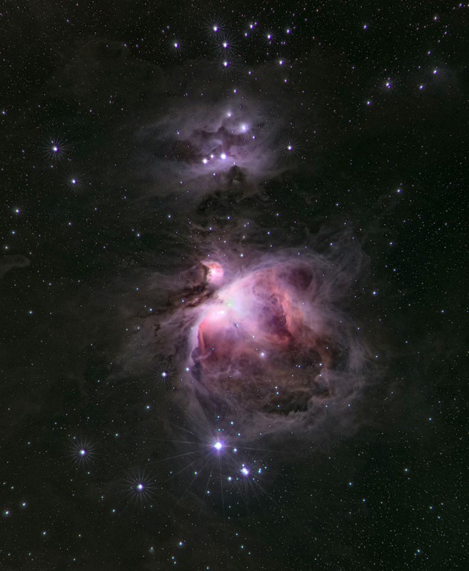 M42 Orion Nebula in LRGB