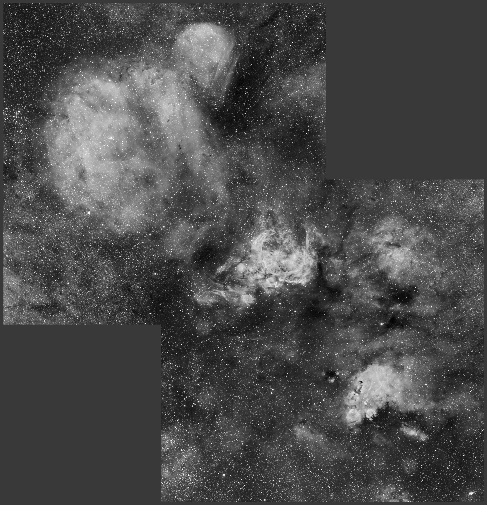 NGC 6383, 6355, 6334 Mosaic