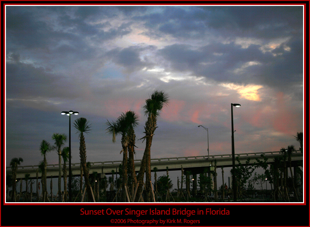 Singer Island Bridge Sunset