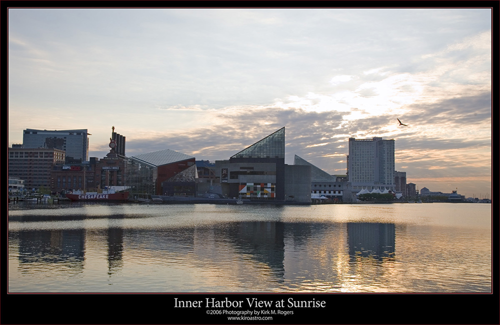 Sunrise View at Baltimoreâ€™s Inner Harbor