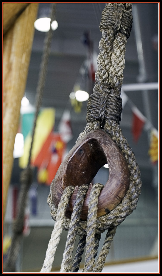 Shallop Block & Tackle Detail