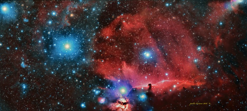 Horsehead nebula Area    2panels  Mosaic 