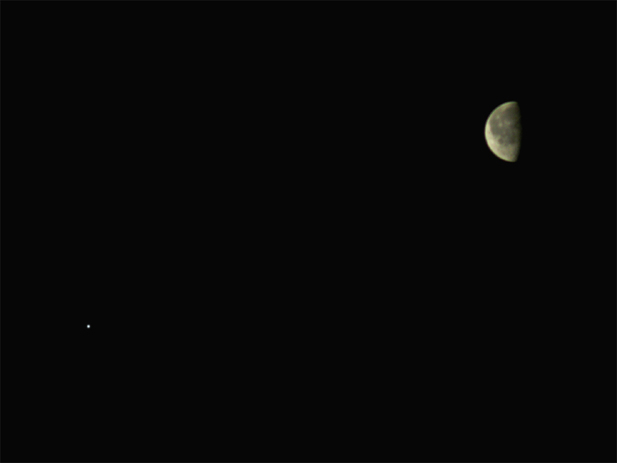 Jupiter and the Moon