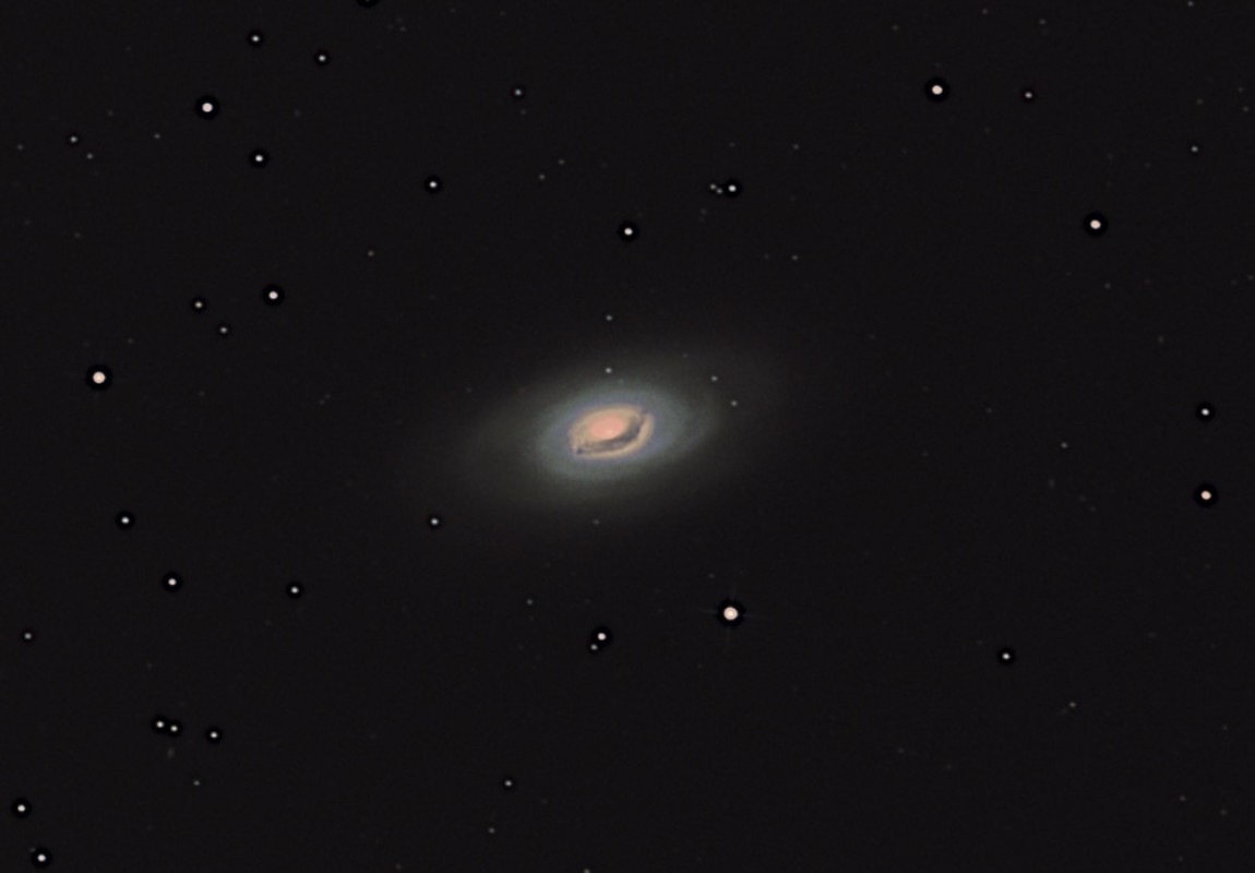 Colorful Black Eye Galaxy