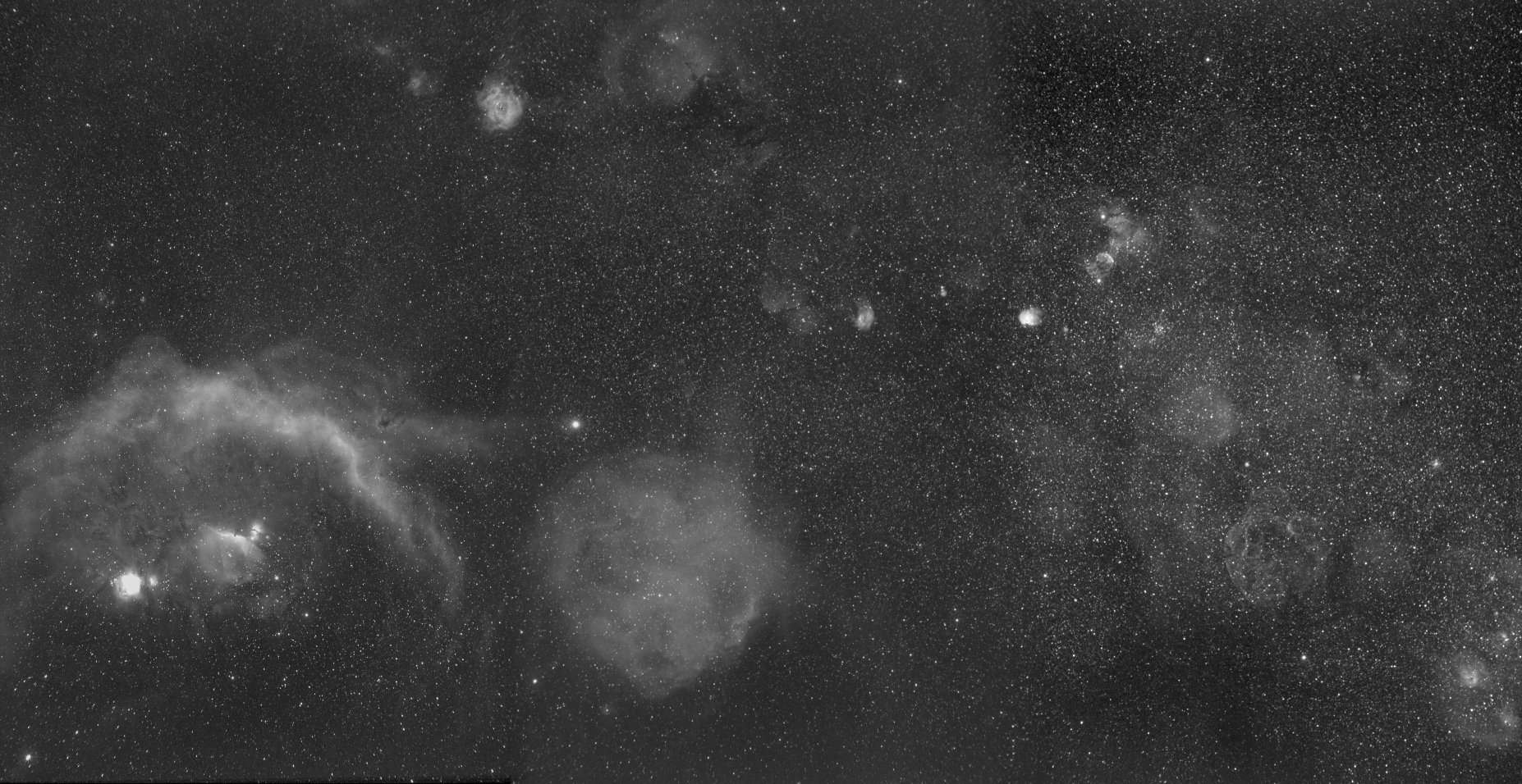 Orion and points North