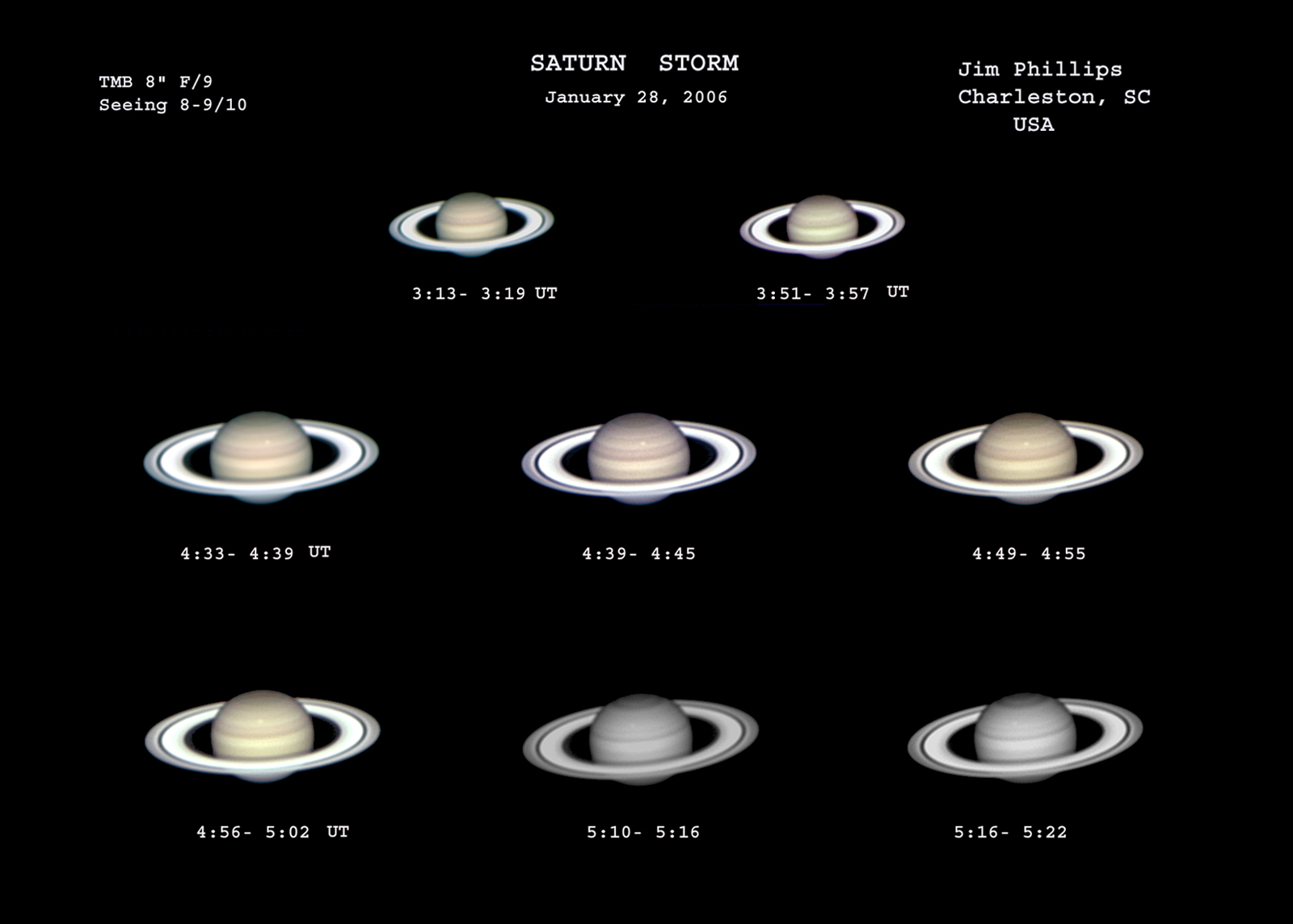 Saturn Storm Sequence
