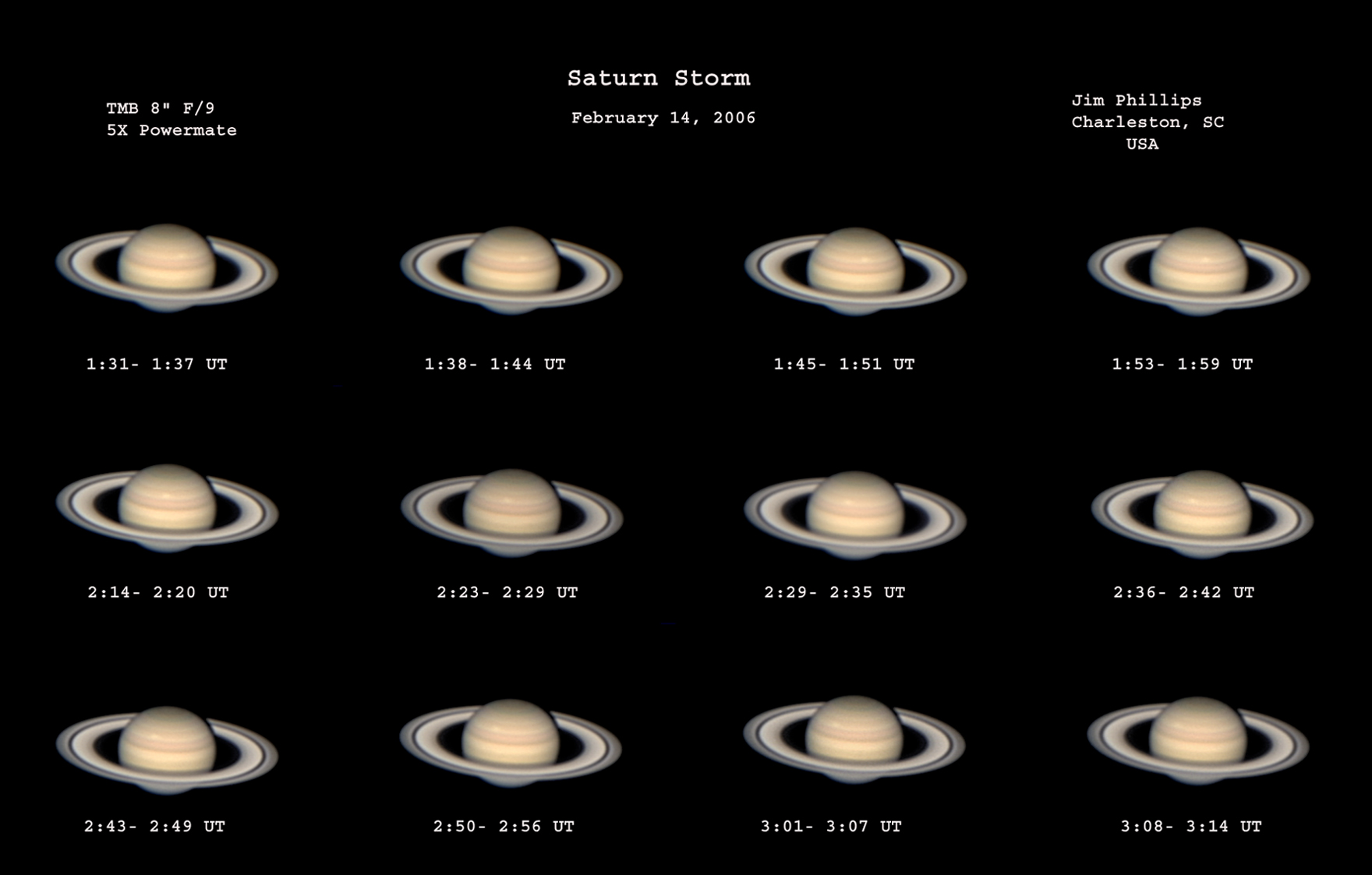 Saturn Storm Sequence