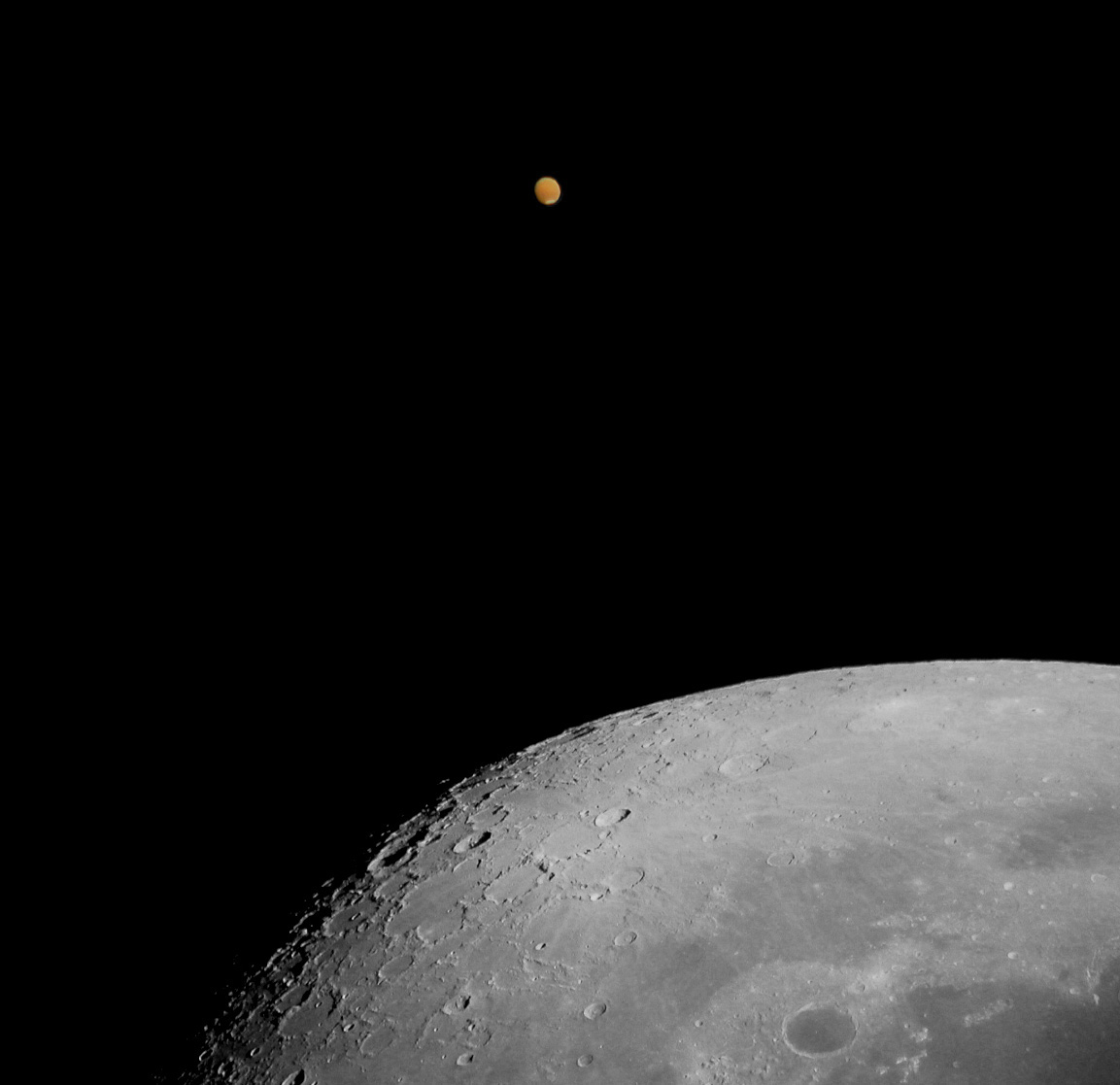 Mars near Occultaqion