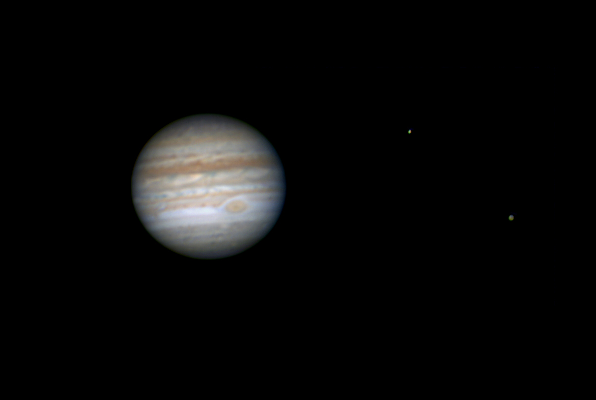 Jupiter with Ganymede & Europa