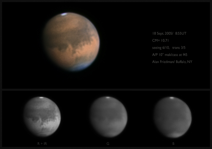 Mars with purple haze