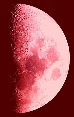 MOON WITH RED FILTER
