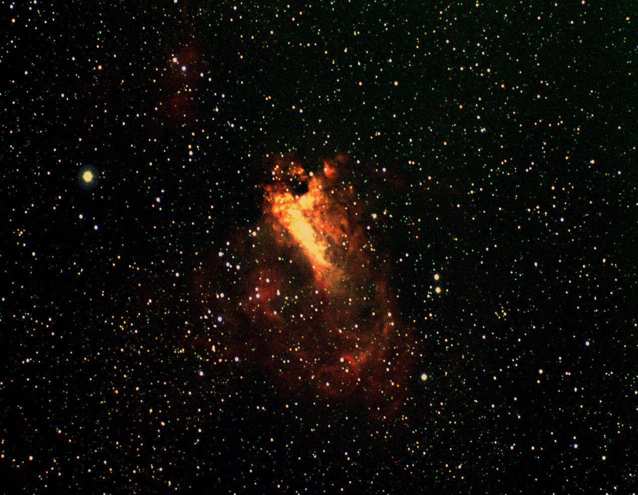 m17 the Omega nebula