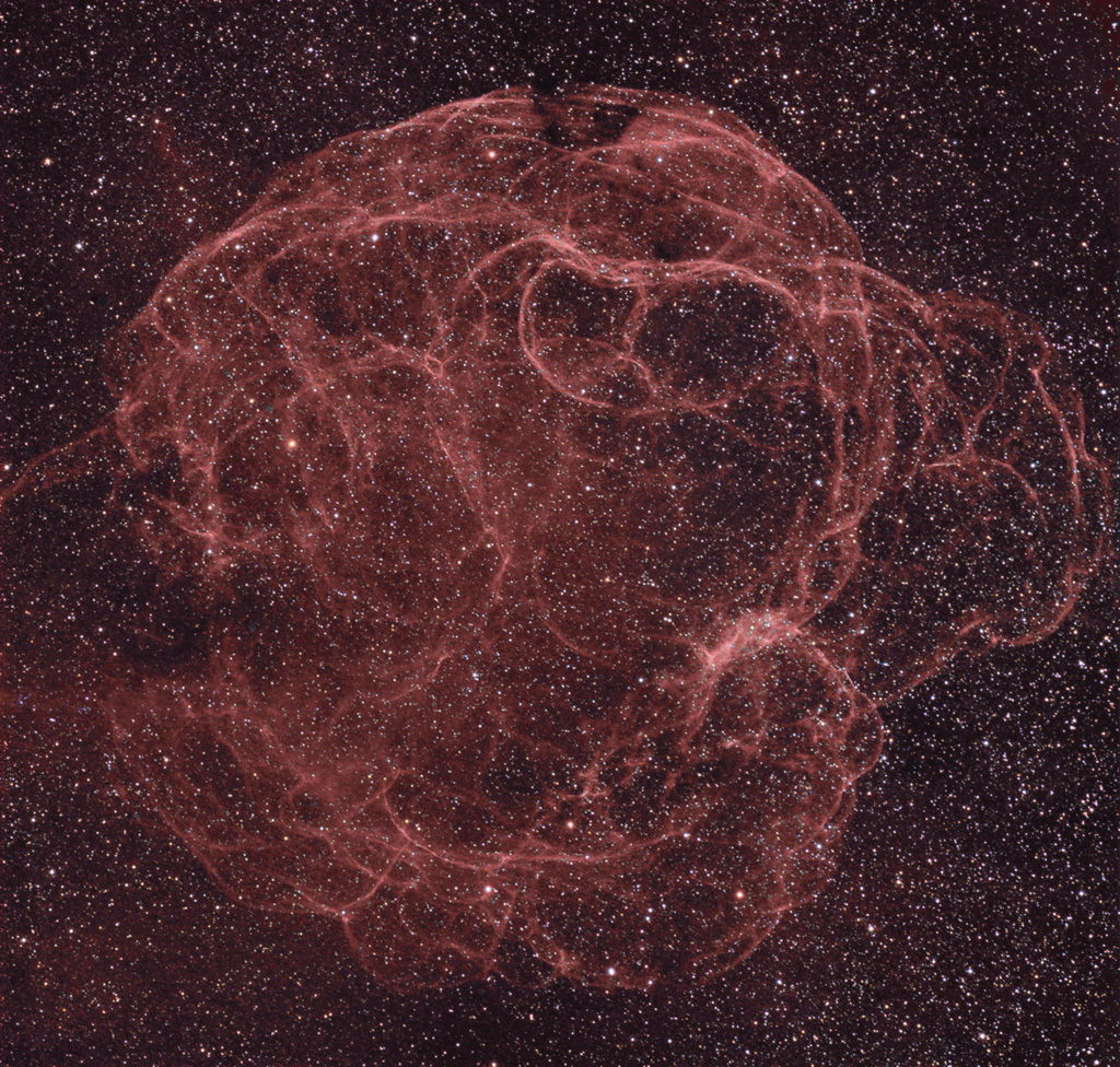 Sh2-240 supernova remnant in Taurus