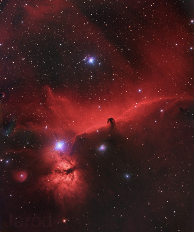 Horsehead Nebula HaRGB image
