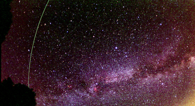 Milky Way with ISS