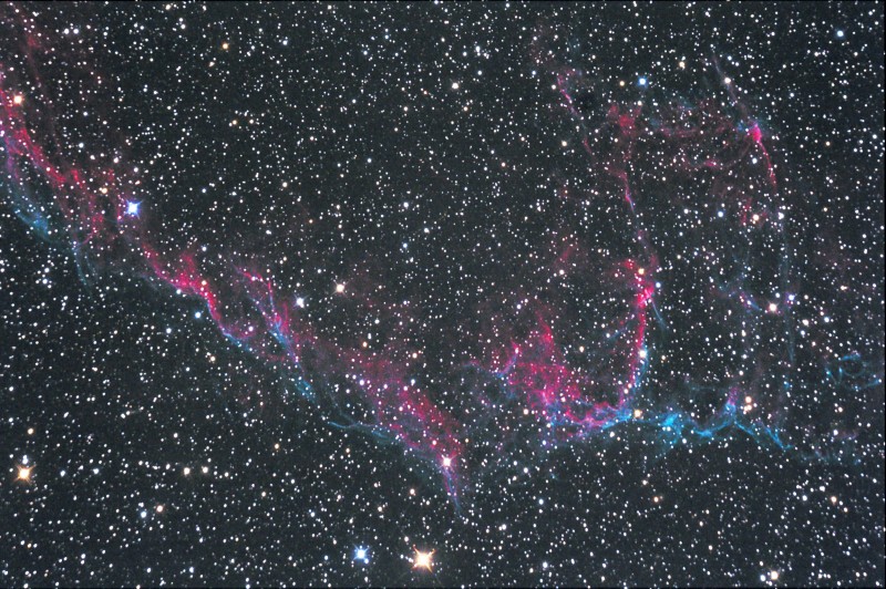 NGC-6992 AND 6995 PART OF THE THE LACE NEBULA