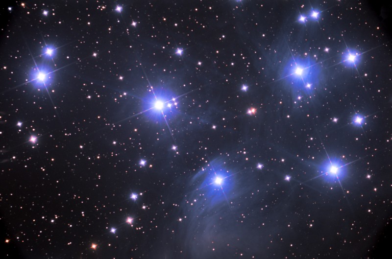 M-45 THE PLEIADES STAR CLUSTER