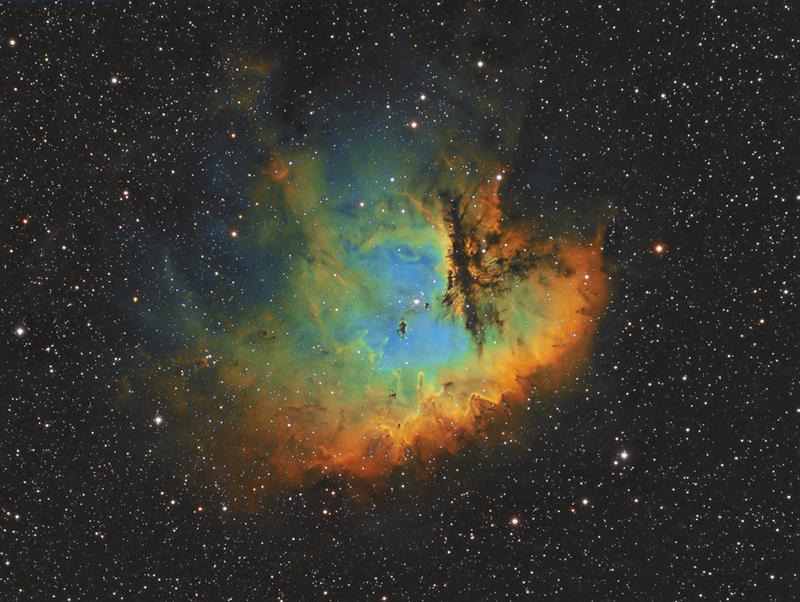 NGC 281 - The Pacman Nebula in modified HST