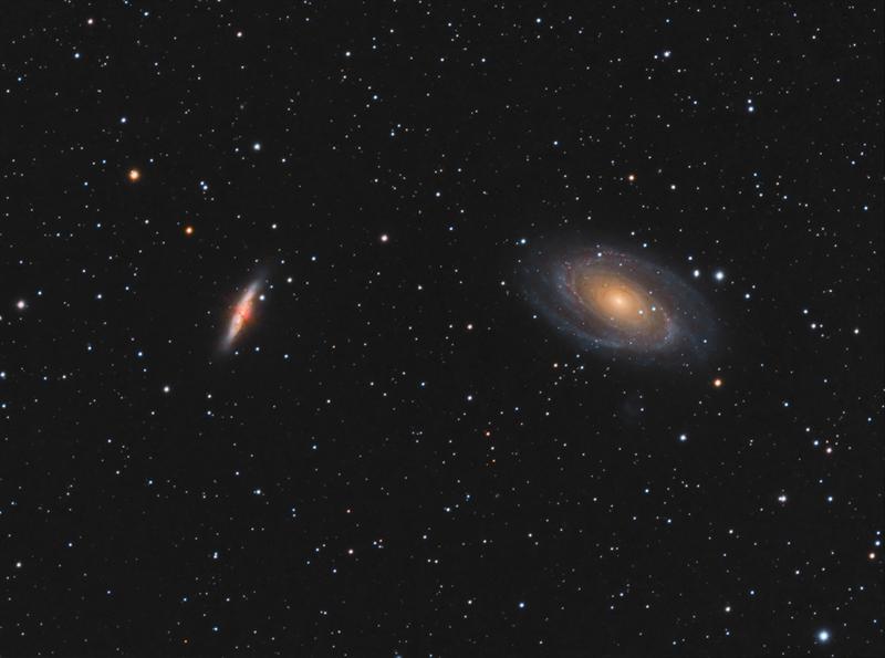 Bode's & Cigar Galaxies in LRGB