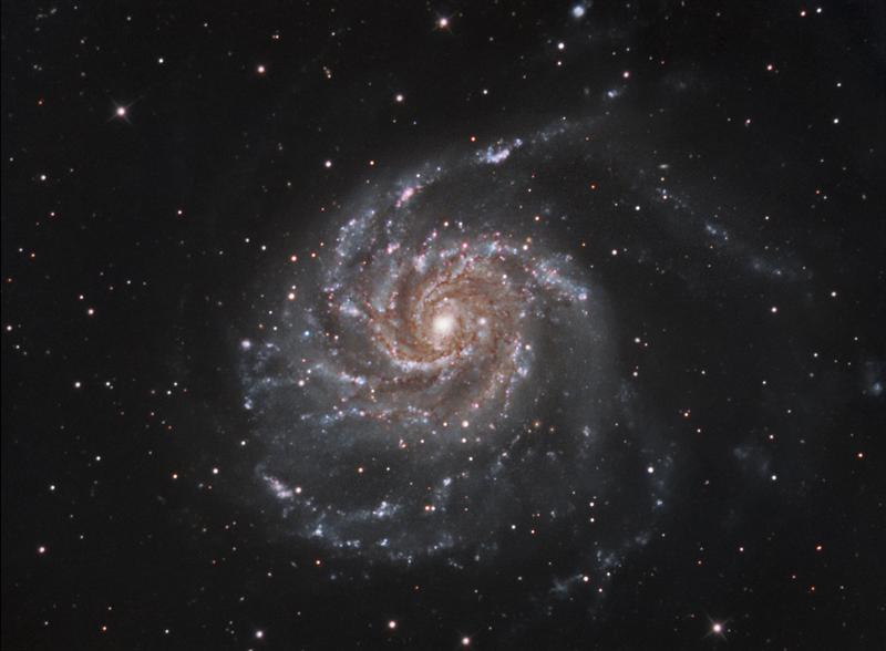 M101 Pinwheel in LRGB