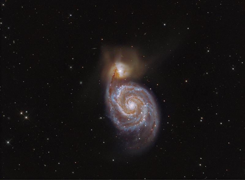 M51 The Whirlpool in LRGB