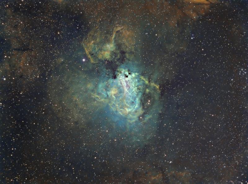 M17 in Hubble Palette image