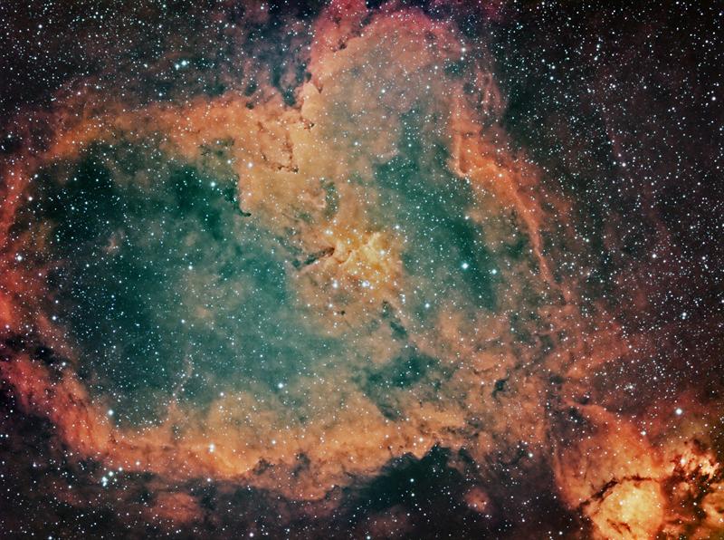 The Heart Nebula IC1805 CFHT Palette
