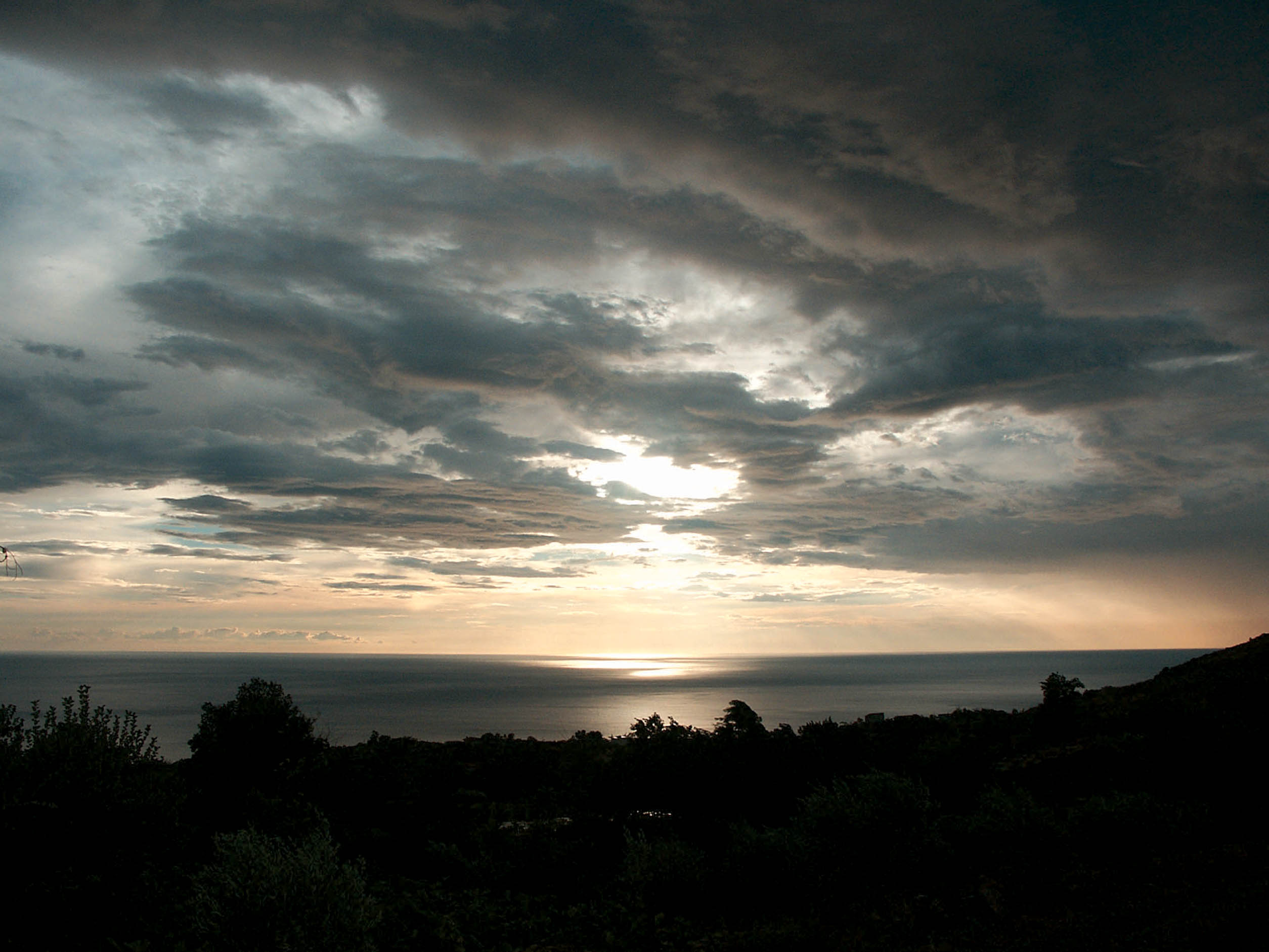 Cloudy sunset Italy