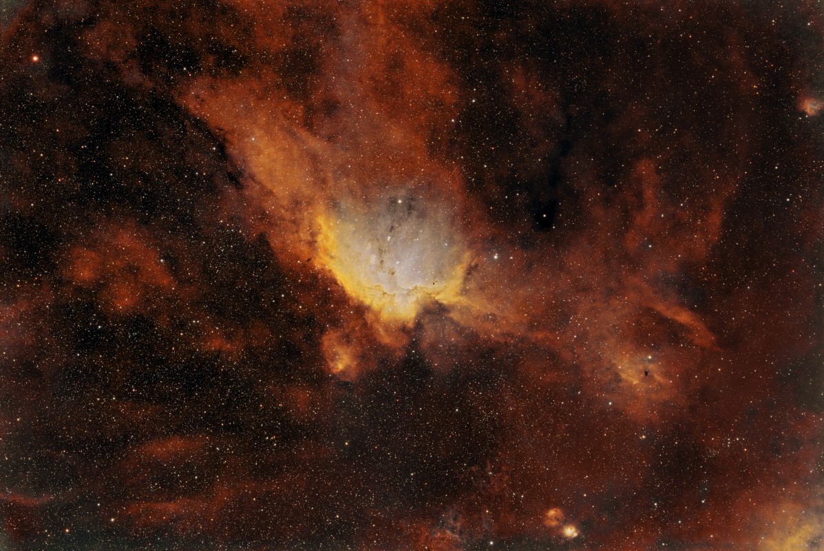 Wizard Nebula in HOO Palette