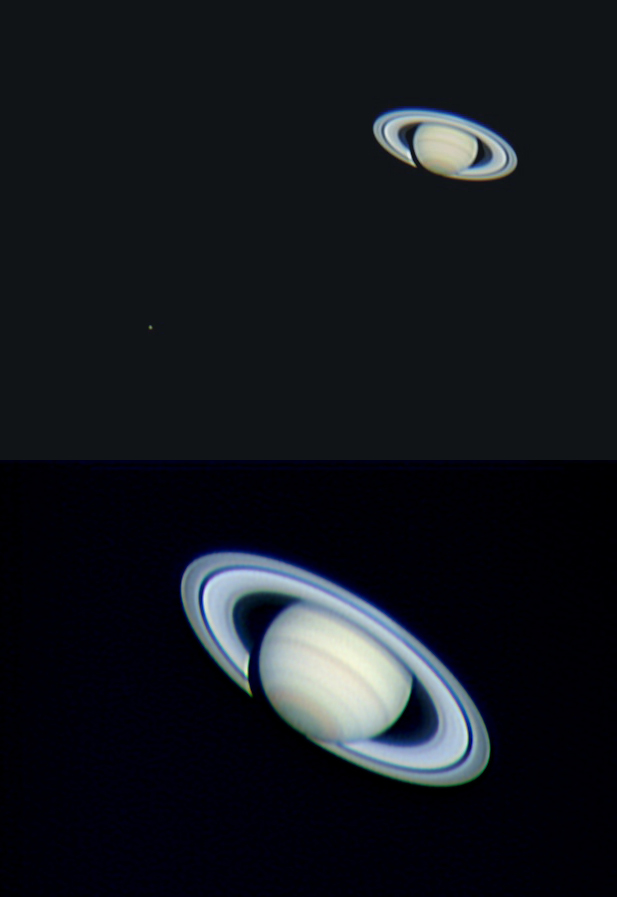Saturn near and Far