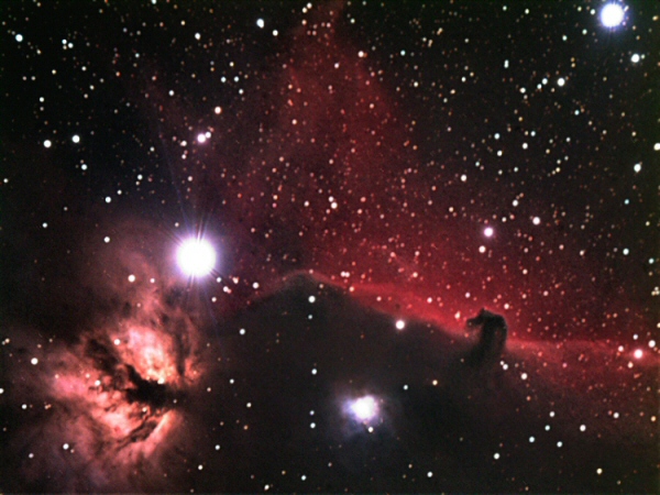 Horsehead and Flame nebula
