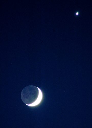 Moon and Venus