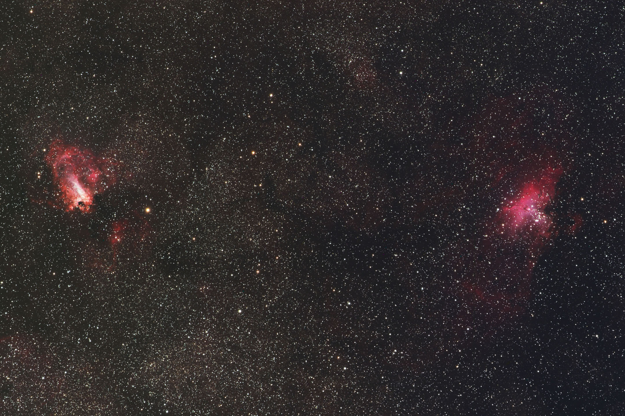 Noble Pair of Nebulae
