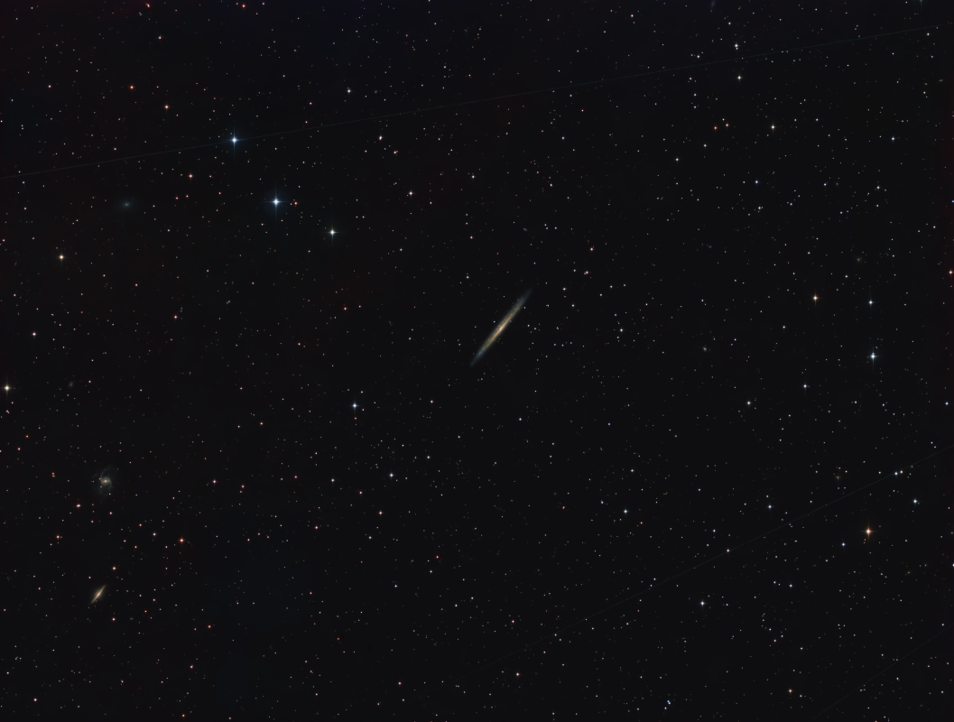 NGC 5907,5905 plus others and satellites