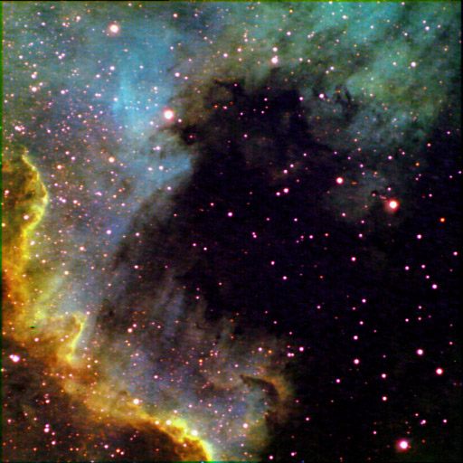 NGC 7000-SII-HA-OIII