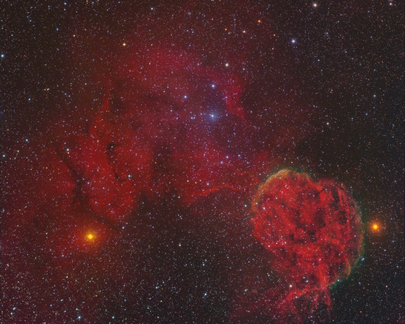 IC 443 RGB H-a OIII