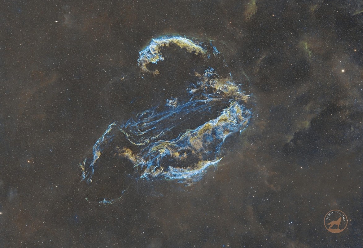 Cygnus Loop in SHO (wide field)